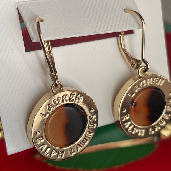 Lauren Ralph Lauren Gold Circle Earrings - Picture 7 of 10